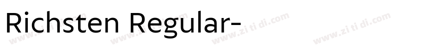 Richsten Regular字体转换